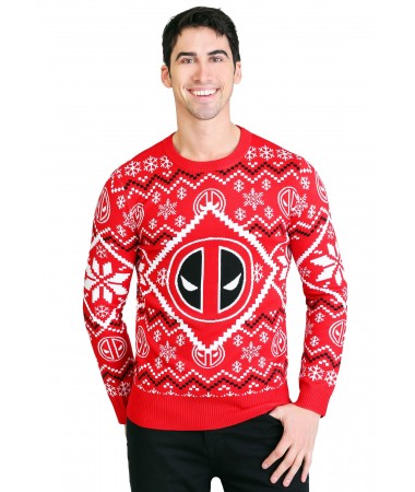 Christmas Sweater Deadpool Knitted  BUY